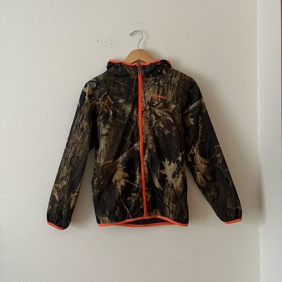 Columbia Other - Columbia Boys Pixel Grabber Camo/DK Gray Reversible Jacket Size Youth 14-16